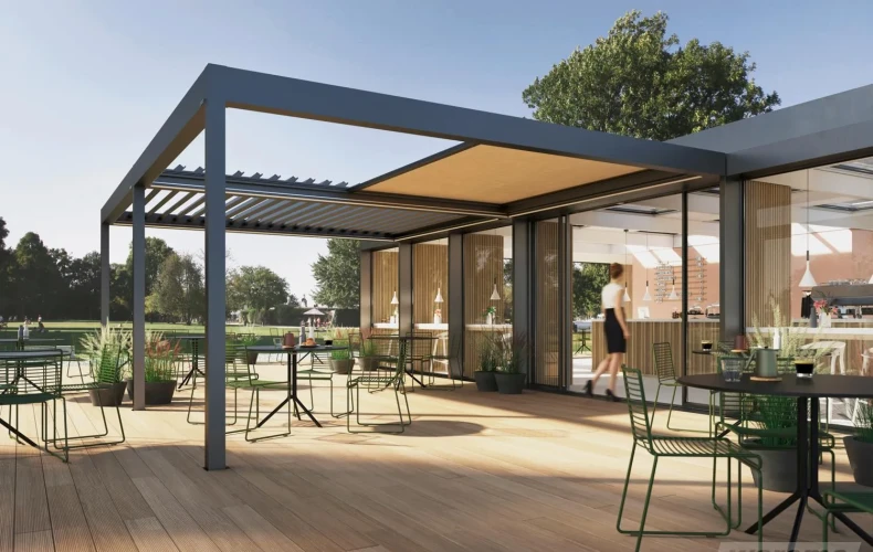 Alumiinipergola L50 1