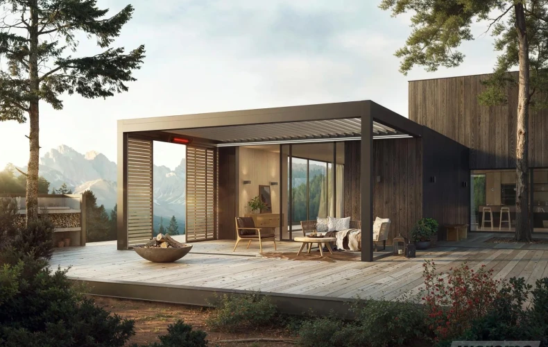 Alumiinipergola L60 2