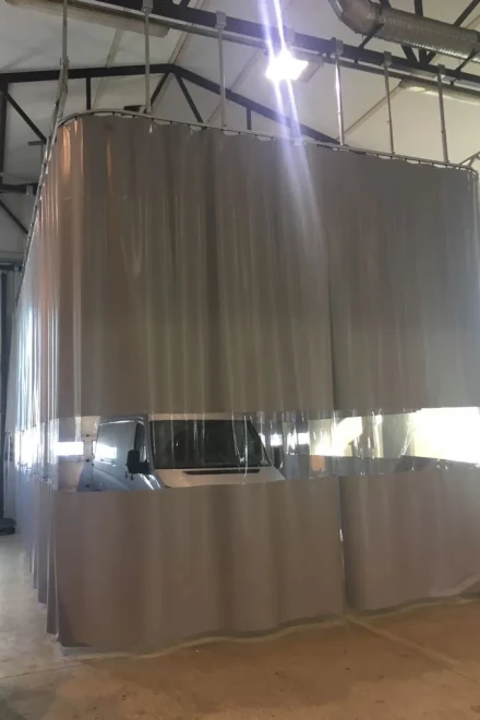 Suojaverho pvc skyddsdraperi